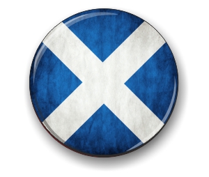 scotland flag large badge